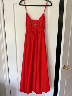 NWT Aritzia Wilfred Encourage Poplin Maxi Dress